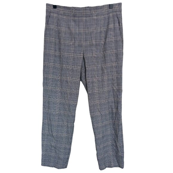 Aritzia Babaton Conan Pants Cropped GlenCheck High Rise Pull On Plaid - Picture 4 of 10